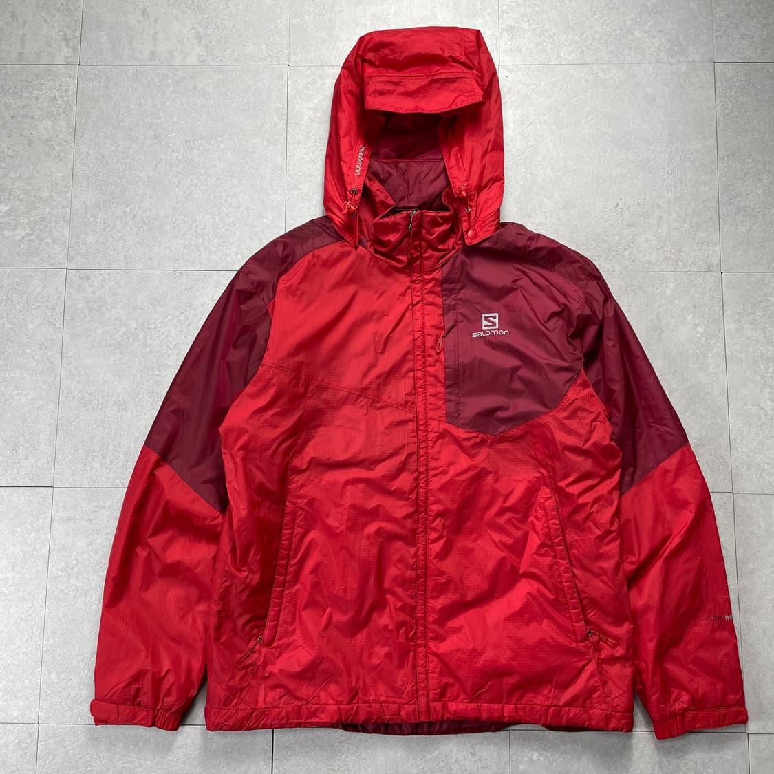 살로몬 투톤 레드 바람막이 상품이미지1
