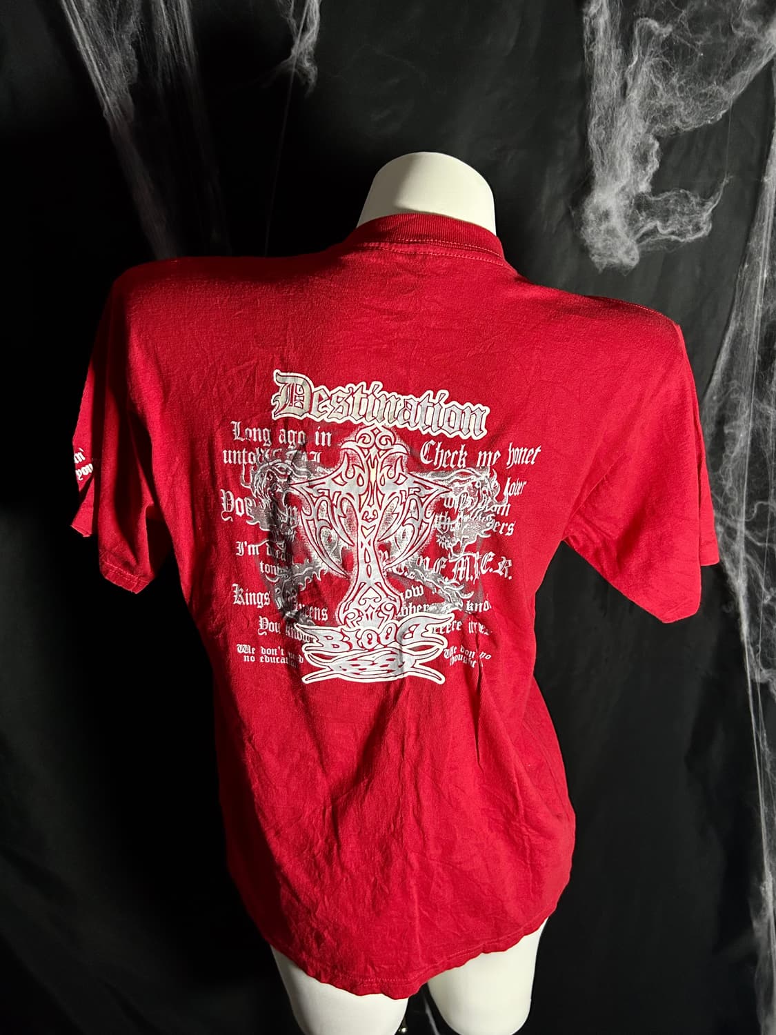 Beaumere script red short sleeve 상품이미지1