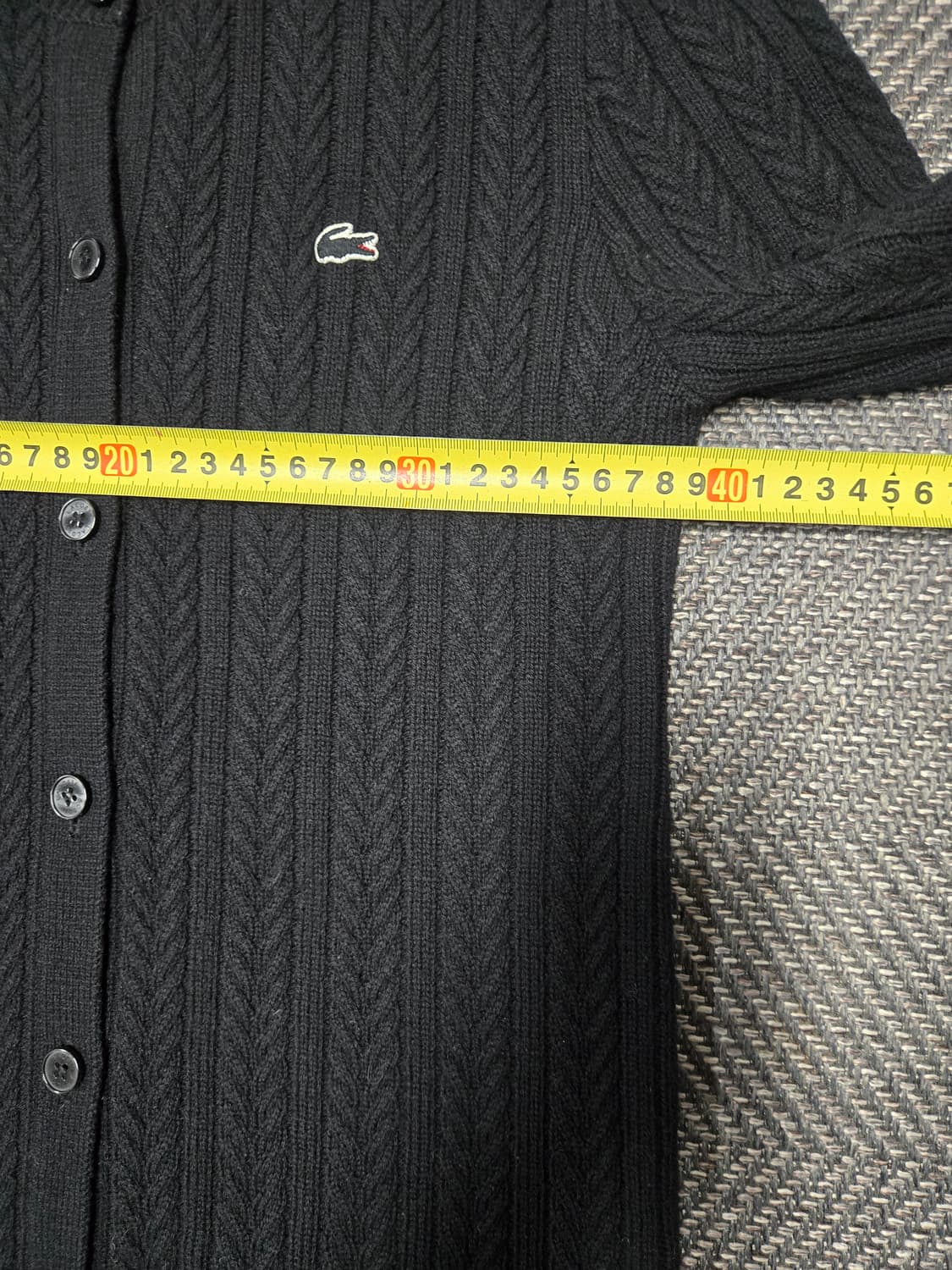 라코스테 케이블 라운드 가디건 모100%가디건 상품이미지4