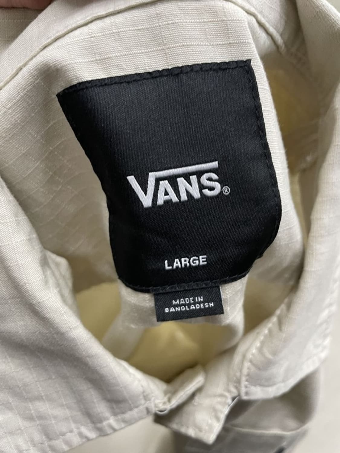 반스 베이지 반팔셔츠 L 상품이미지5