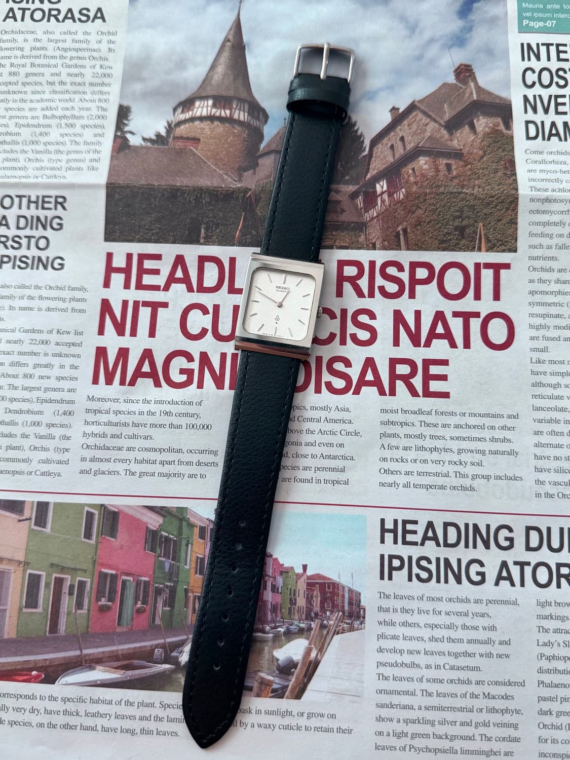 Seiko 세이코 쿼츠 스퀘어 샌드 블래스트 1976 상품이미지2