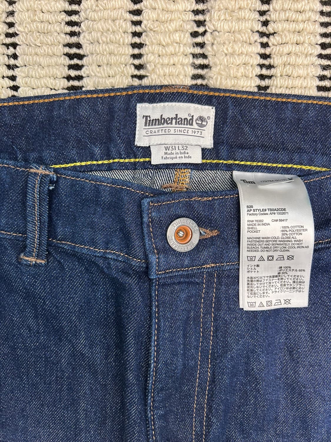 팀버랜드 생지 워크데님 팬츠 상품이미지2