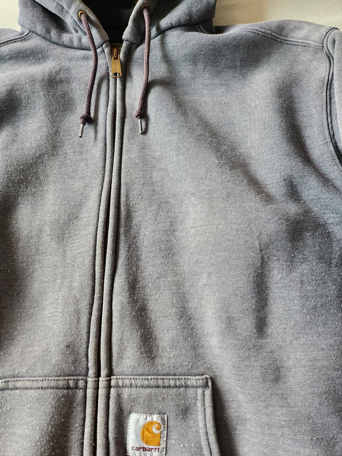 00s carhartt thermal zip up hoodie 상품이미지3