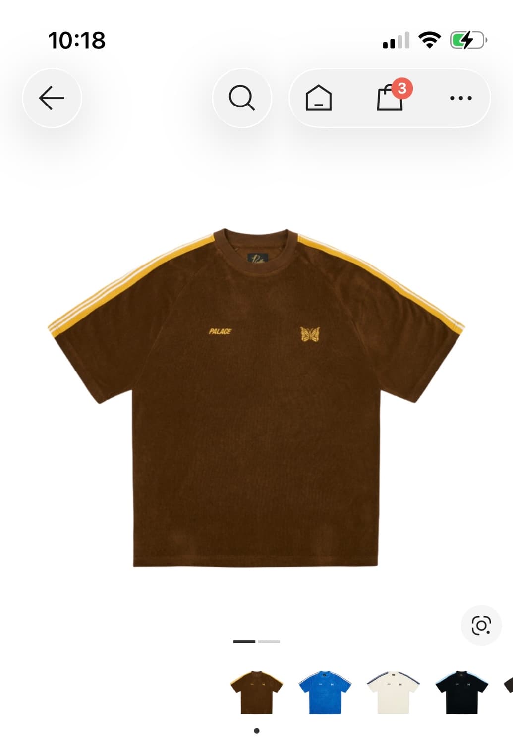 팔라스 니들스 타월링 반팔 티셔츠 s 새상품 상품이미지1