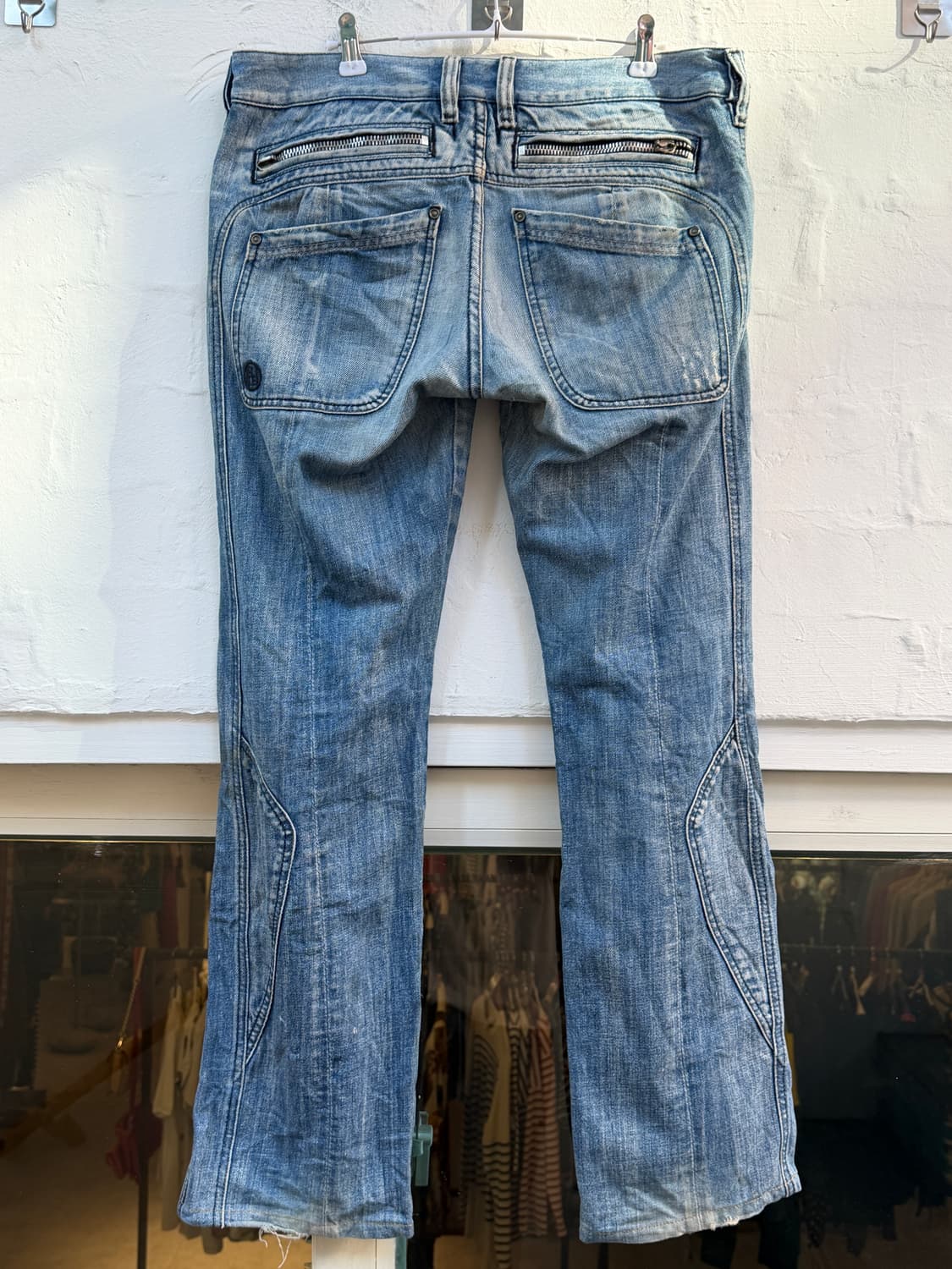DIESEL 디젤 SLICKAP 로우라이즈 데님 진 W32 상품이미지9