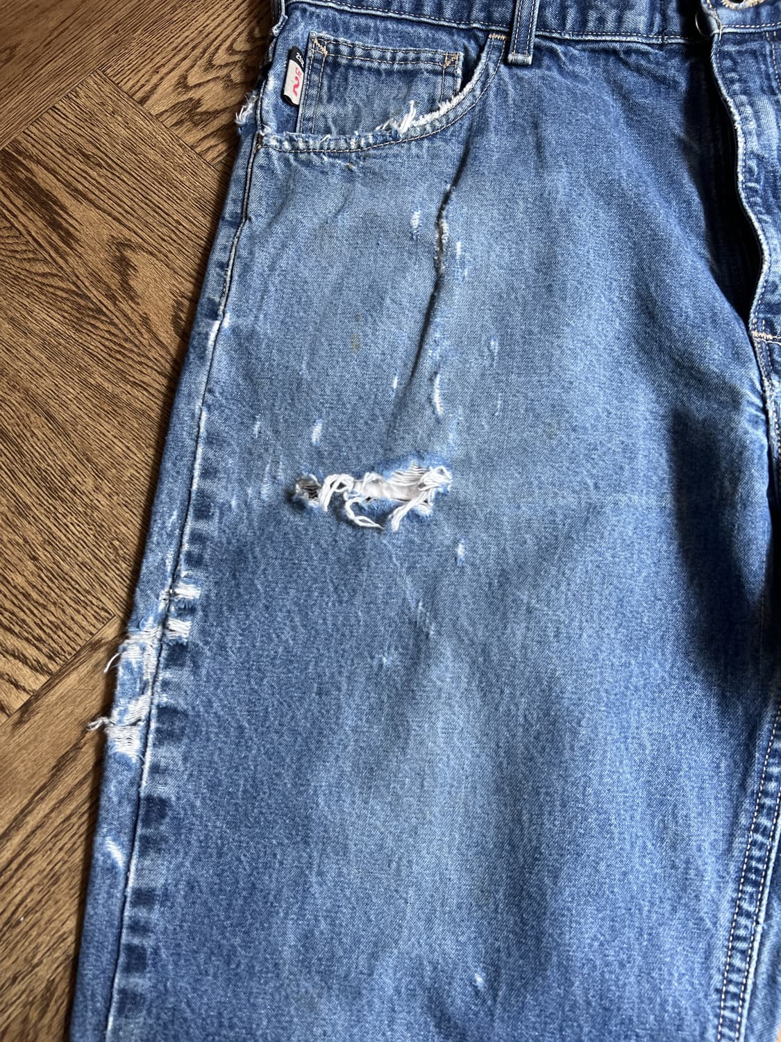 [38]칼하트FR USA 릴렉스핏 빈티지 데미지 데님 팬츠 상품이미지5