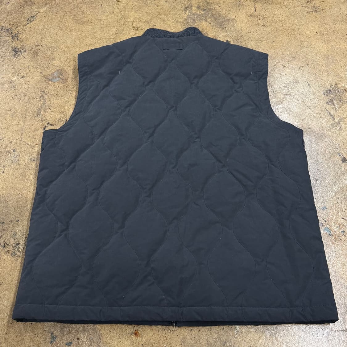 [정품/110] cardinal 블랙 퀄팅 니트 베스트 조끼 b17 상품이미지3