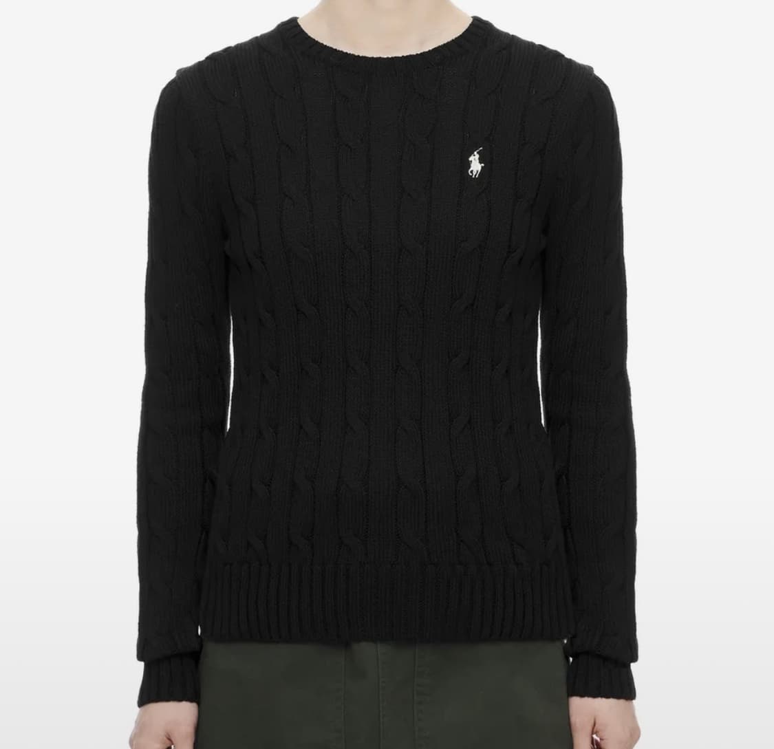 슬림 핏 케이블니트 스웨터 상품이미지1