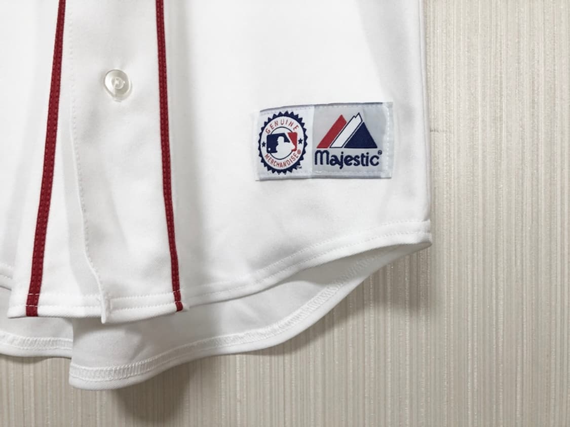 MLB 마제스틱 보스턴레드삭스 올드 홈유니폼/져지 S #34 오티즈 상품이미지7