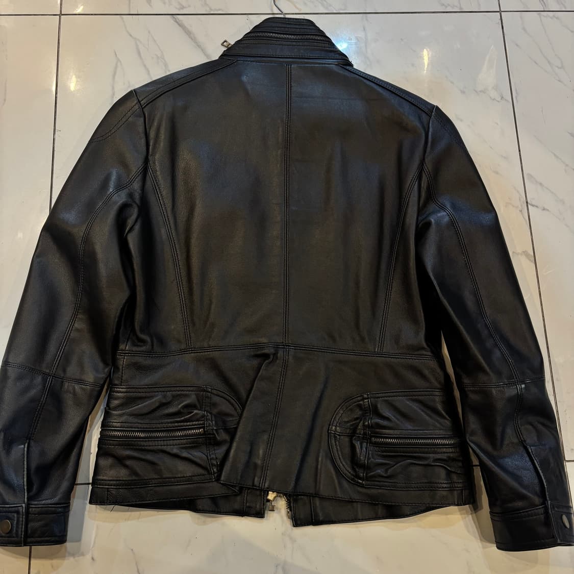 빈티지 양가죽 자켓 블랙 lambskin xs 상품이미지2