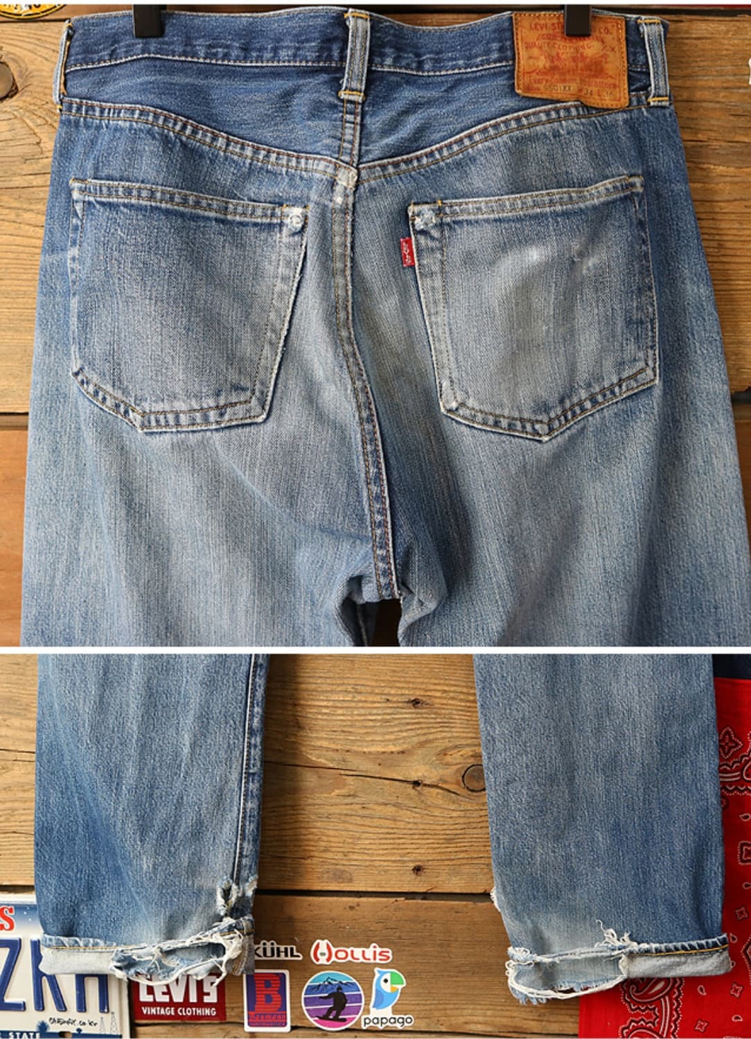 미국판 90s LVC LEVIS 리바이스 44501XX 빅E 셀비지데님 상품이미지6