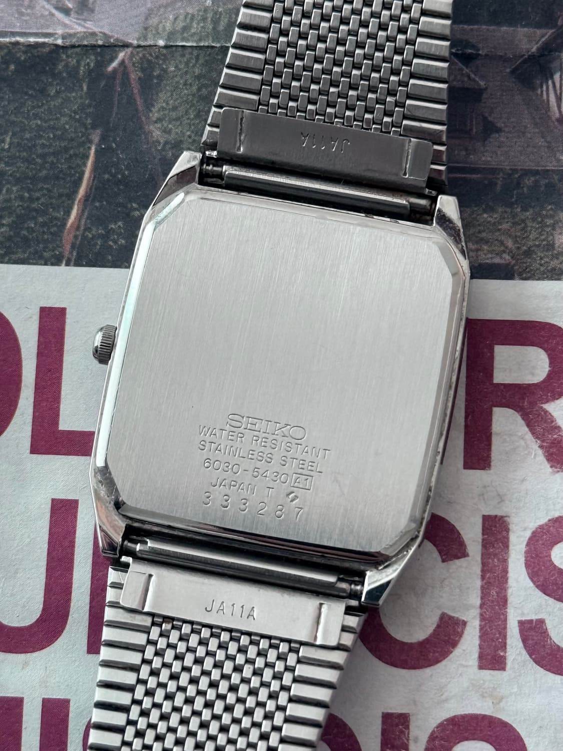 세이코 Seiko 쿼츠 스퀘어  상품이미지3