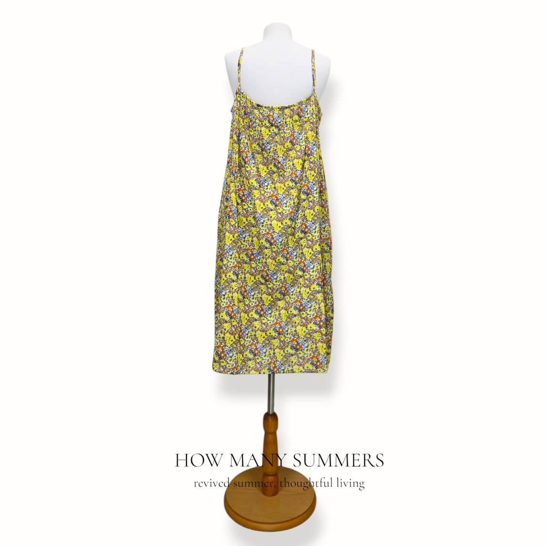 인디아 코튼 롱 원피스 옐로우 잔꽃 나시 뷔스티에 상품이미지3