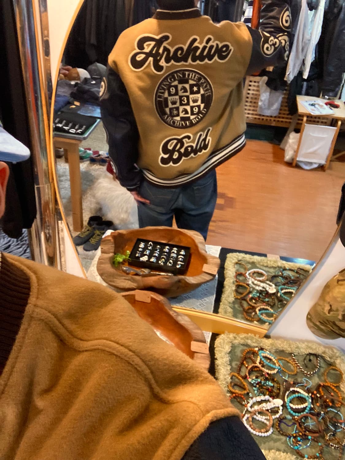 아카이브볼드 카우 레더 스타디움 자켓 상품이미지3