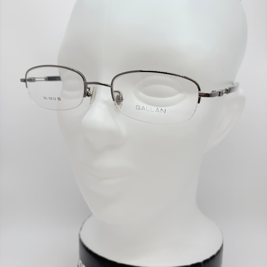 GALLAN 겔랑 실버 사각 반무테 상품이미지5