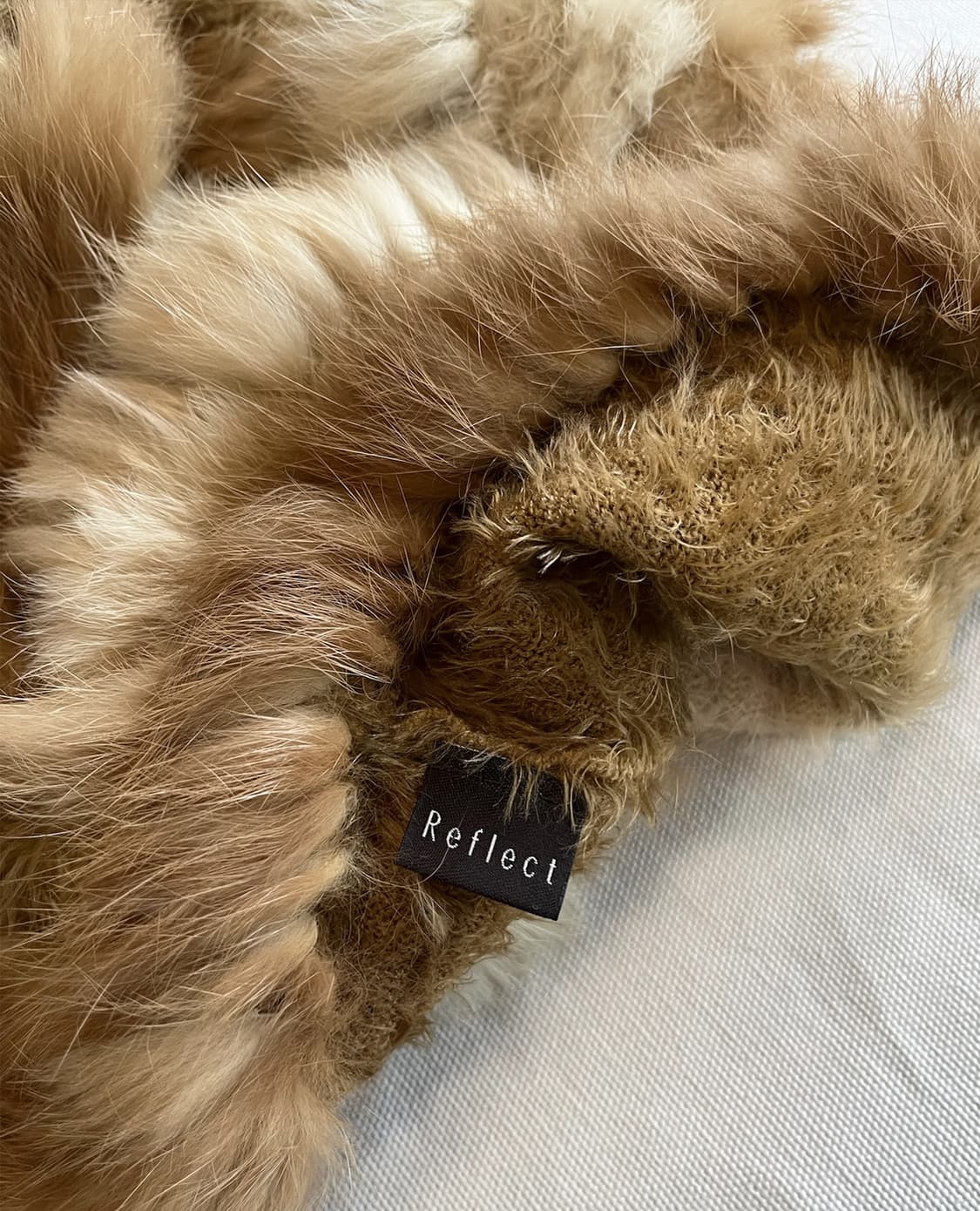 REFLECT brown fur muffler 상품이미지7