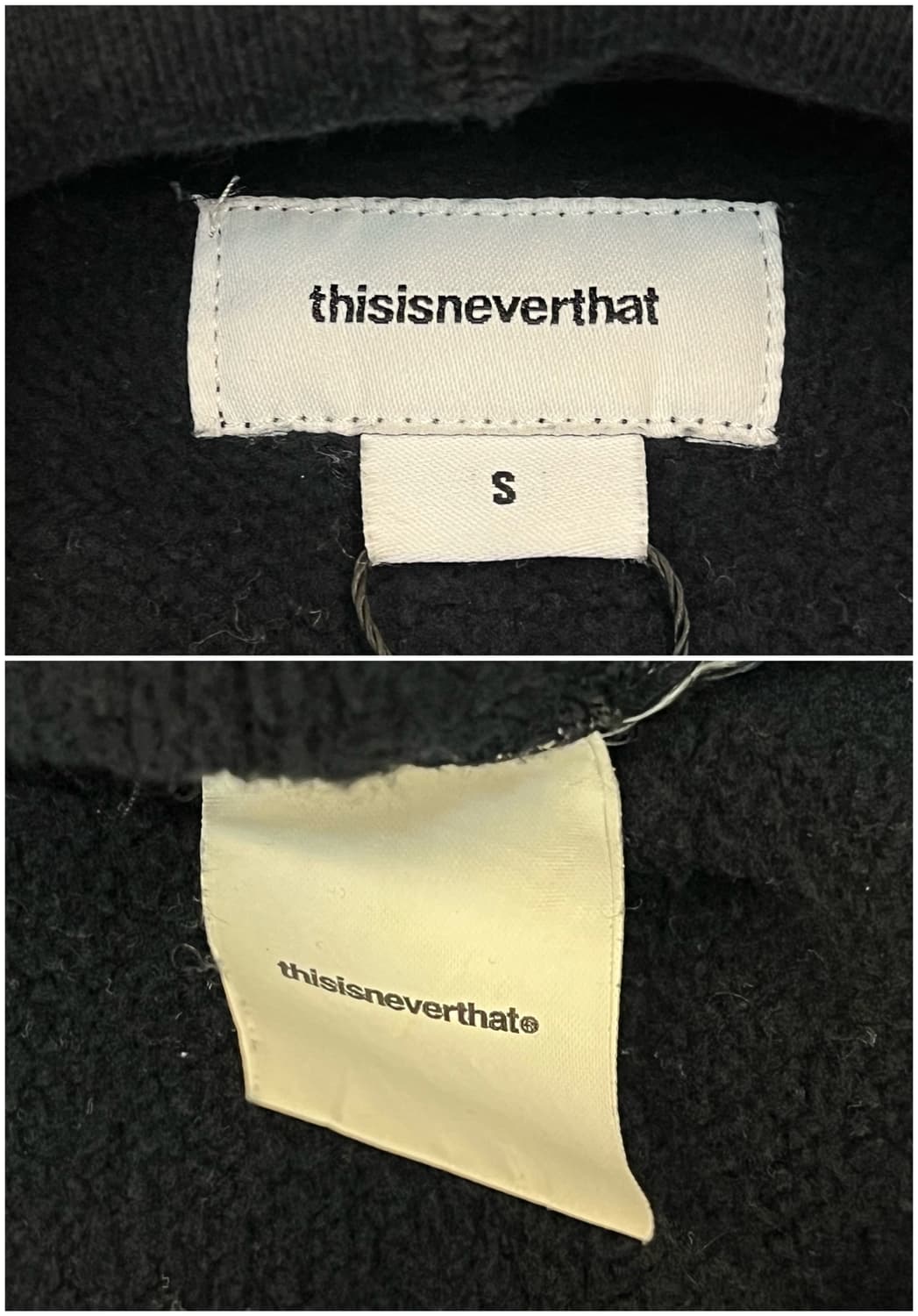 디스이즈네버댓 기모 후드티 블랙 S #csz3643 상품이미지4