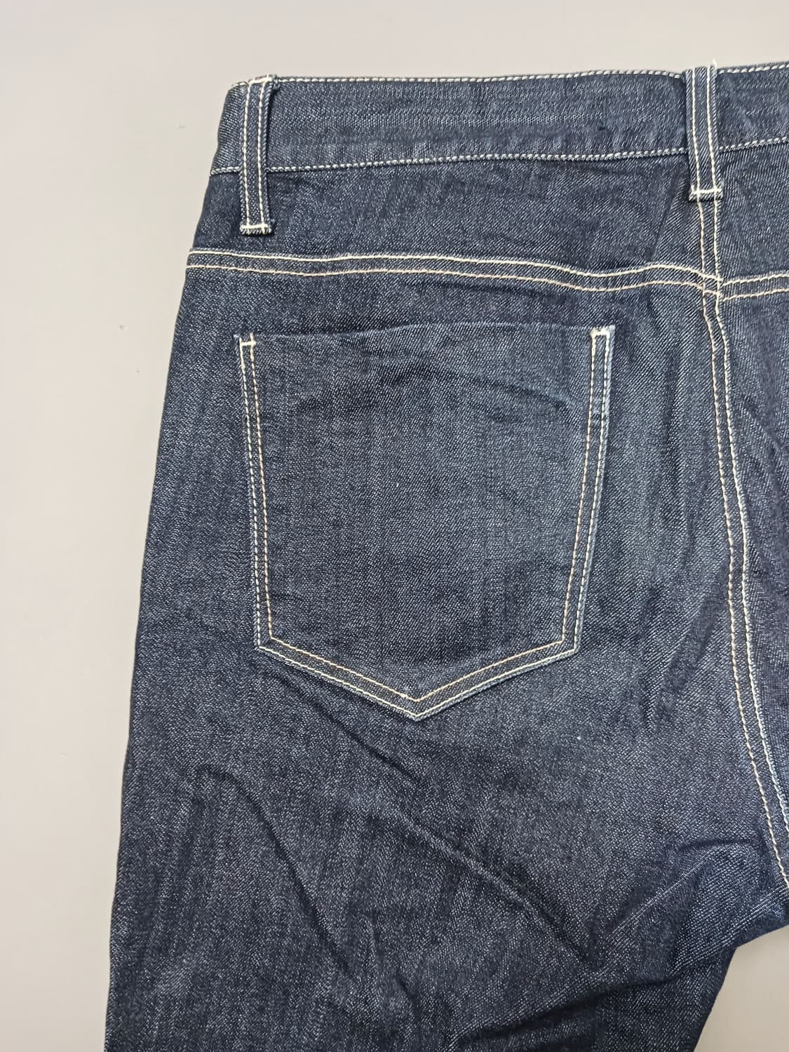 [34] 티비제이 진청 생지 슬림 테이퍼드진 청바지 상품이미지8