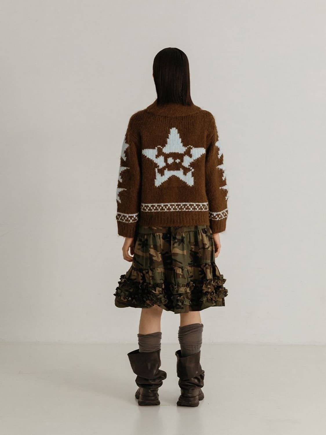 [PLZPROJECT/플리즈프로젝트] Camo frill skirt 상품이미지4