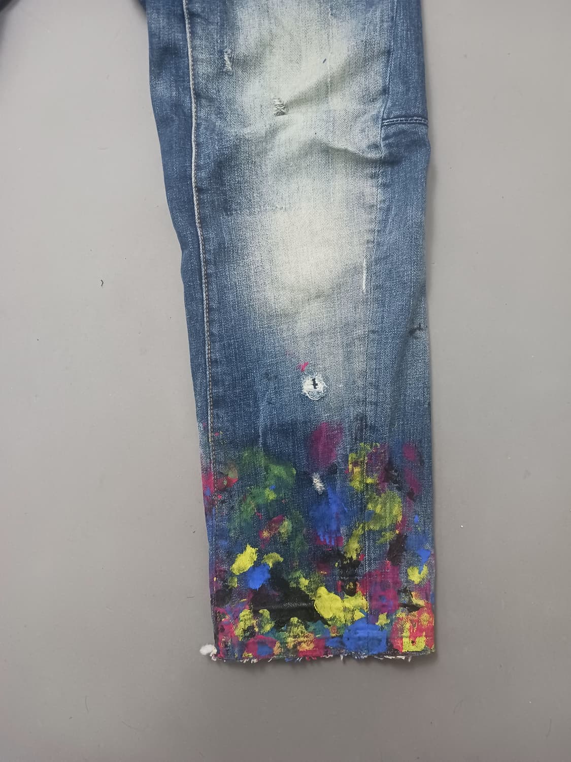 [36] 디스퀘어드2 네온로고 바이커진 청바지 상품이미지5