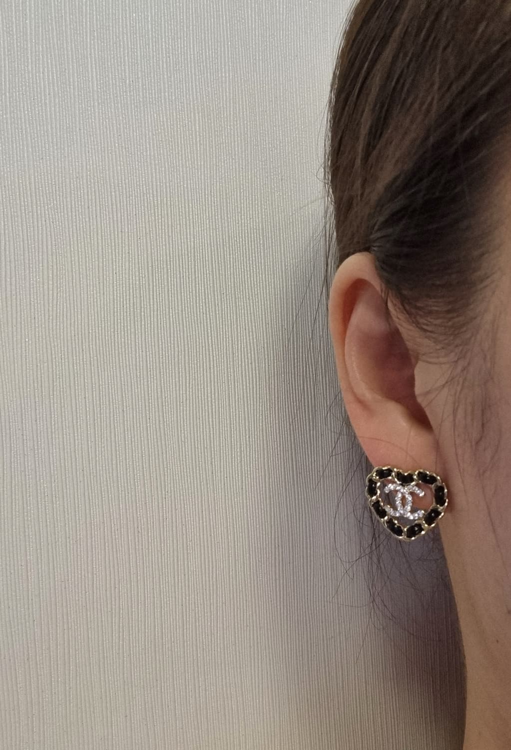 샤넬 가죽체인하트 CC로고 귀걸이 업사이클링 상품이미지7