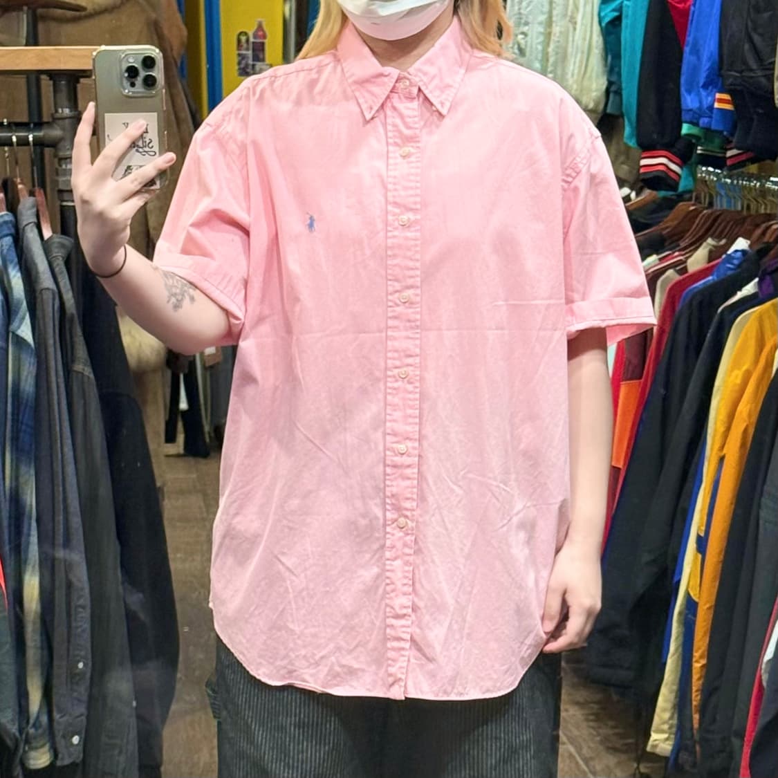 [HI] 폴로 랄프로렌 반팔셔츠 핑크 상품이미지2