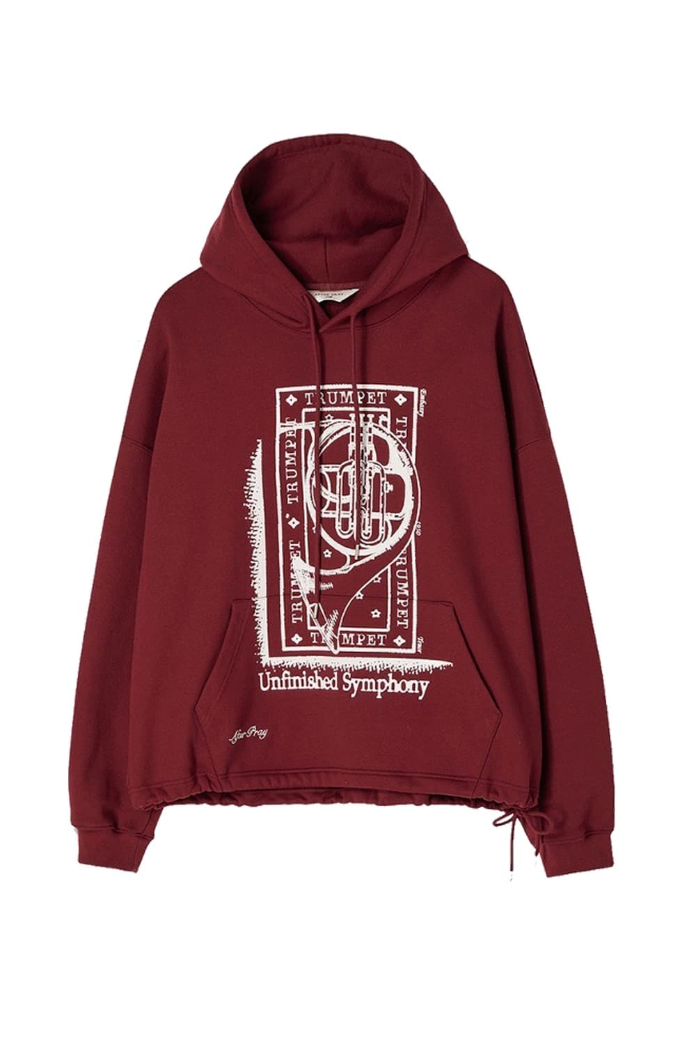 After Pray 애프터프레이 로고 포인트 스트링 오버핏 후드티 M 상품이미지6