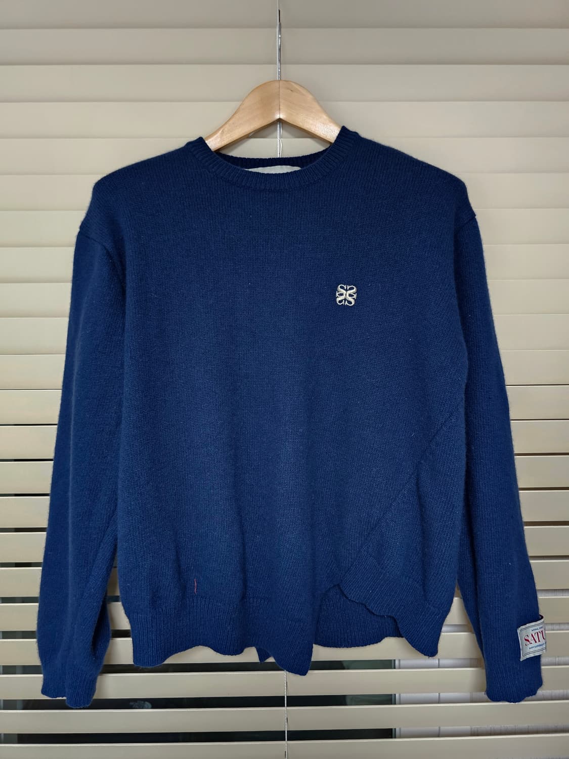 SATUR 세터 언발란스 캐시미어 블렌드 니트 100 상품이미지1