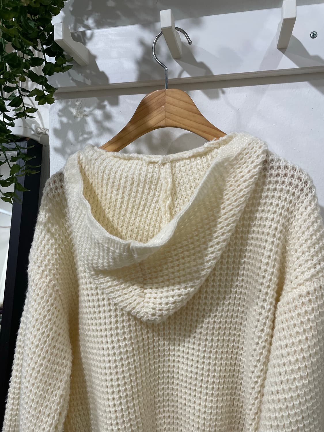 y2k 그린 체크셔츠 / 크롭 니트 후드집업  상품이미지10