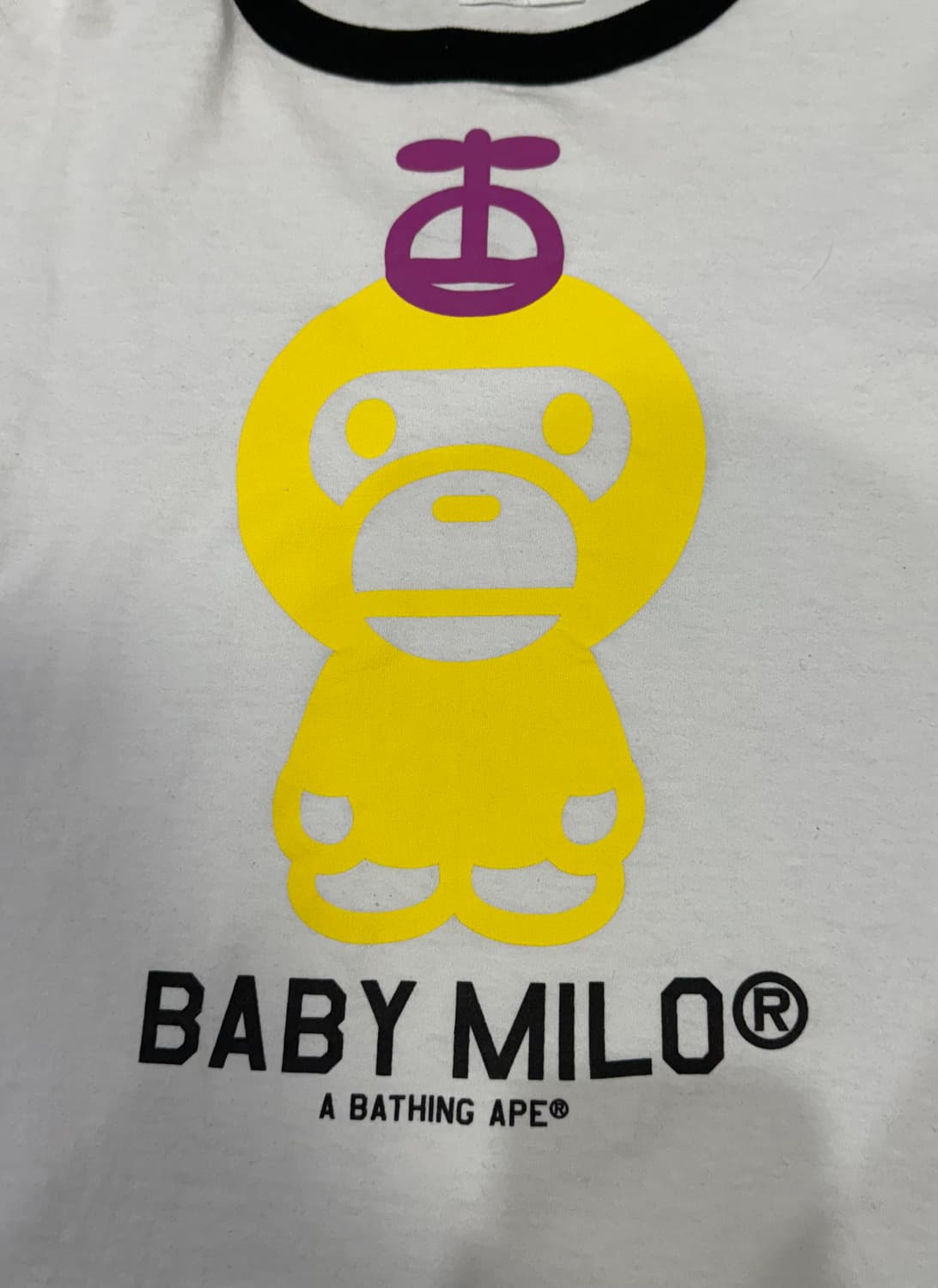 2006 베이프 베이비 마일로 링거티 롱슬리브 티셔츠 상품이미지2