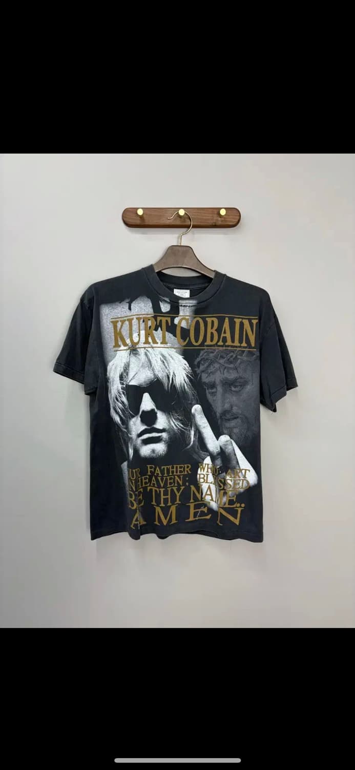 빈티지 커트코베인 밴드 반팔 H1240 상품이미지2