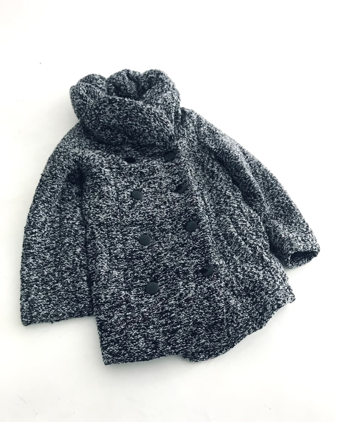 Cloud puff collar thick bokashi coat 상품이미지8