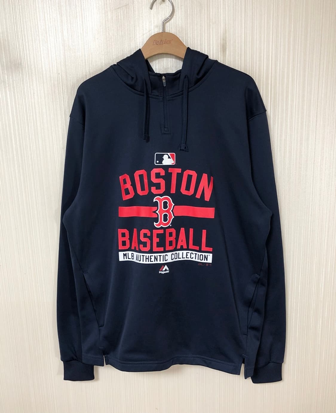 MLB 마제스틱 보스턴레드삭스 어센틱 풀오버후디 M(해외) 상품이미지1