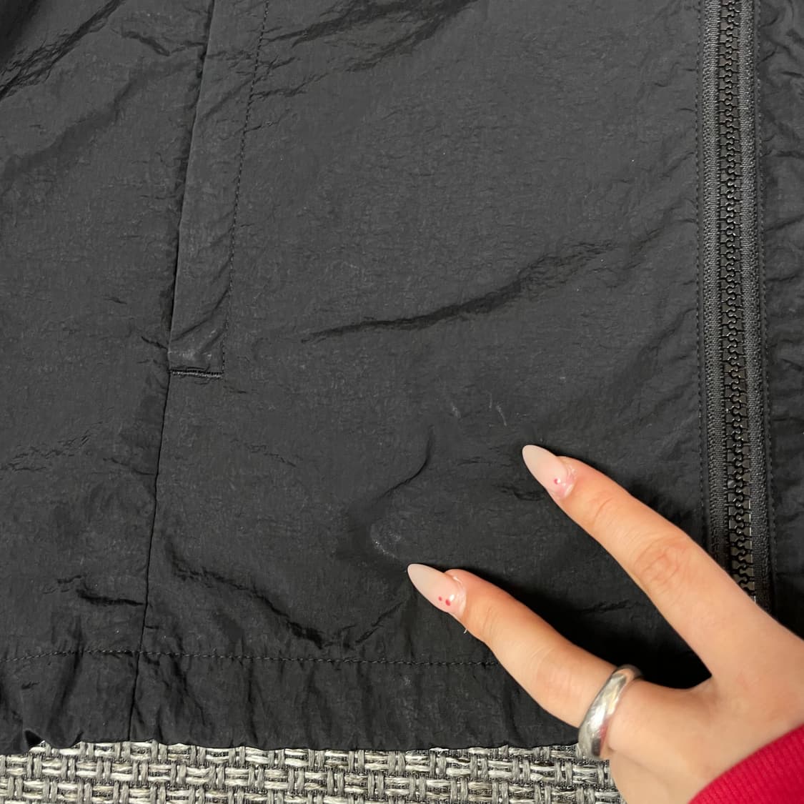 푸마 블랙 삼색컬러 바람막이 자켓 S 상품이미지6