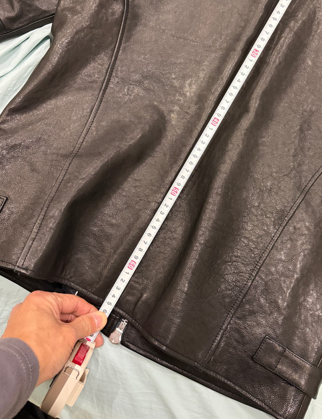 도프제이슨 프리미엄 램스킨 클래식 싱글 라이더 자켓 상품이미지8