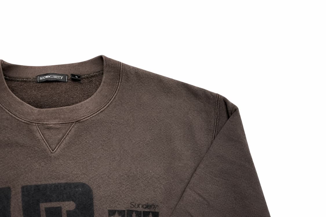 JPN 00s 일본 빈티지 y2k 아메카지 빈티지 워싱 스웻 맨투맨 L 상품이미지4