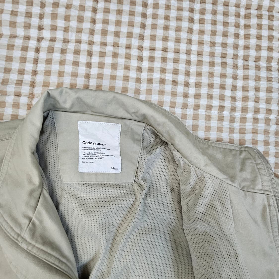 코드그라피 간절기 면자켓 남자100 상품이미지8