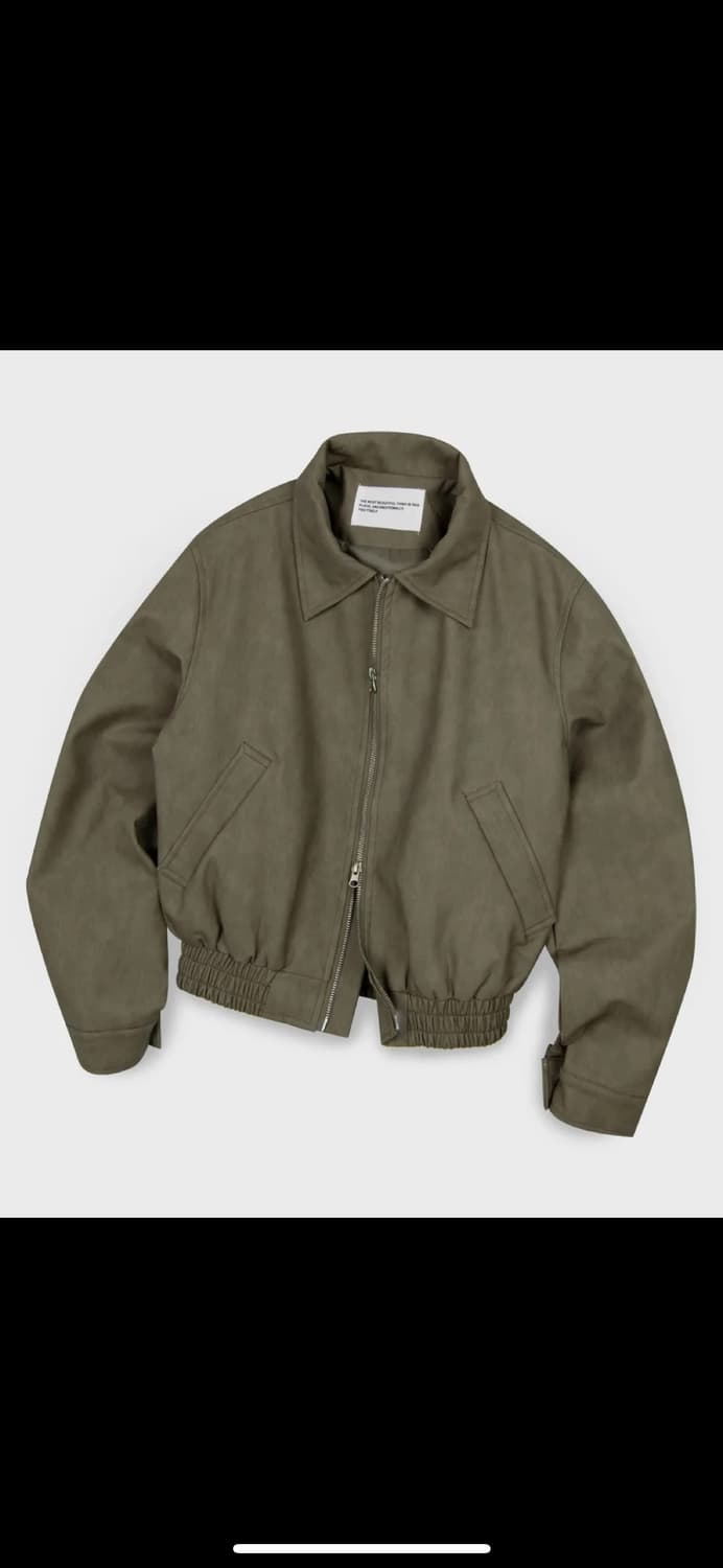 비건 레더 크롭 자켓 상품이미지1