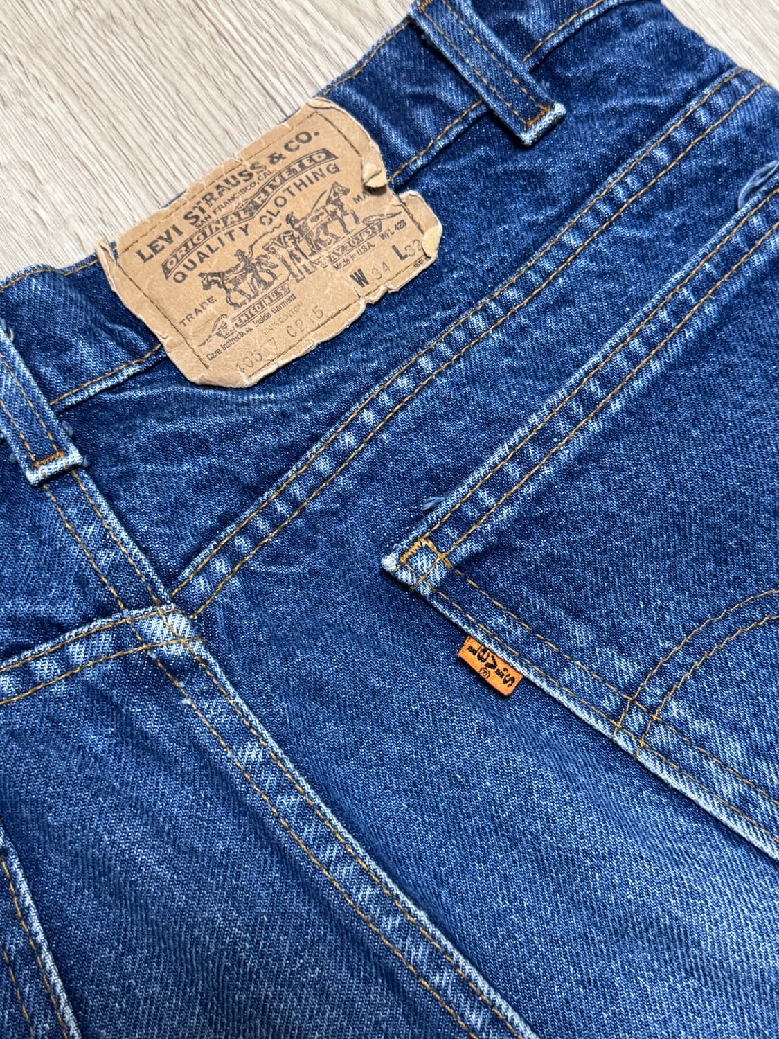 1980s USA 리바이스 517 부츠컷 데님 오렌지탭 상품이미지3
