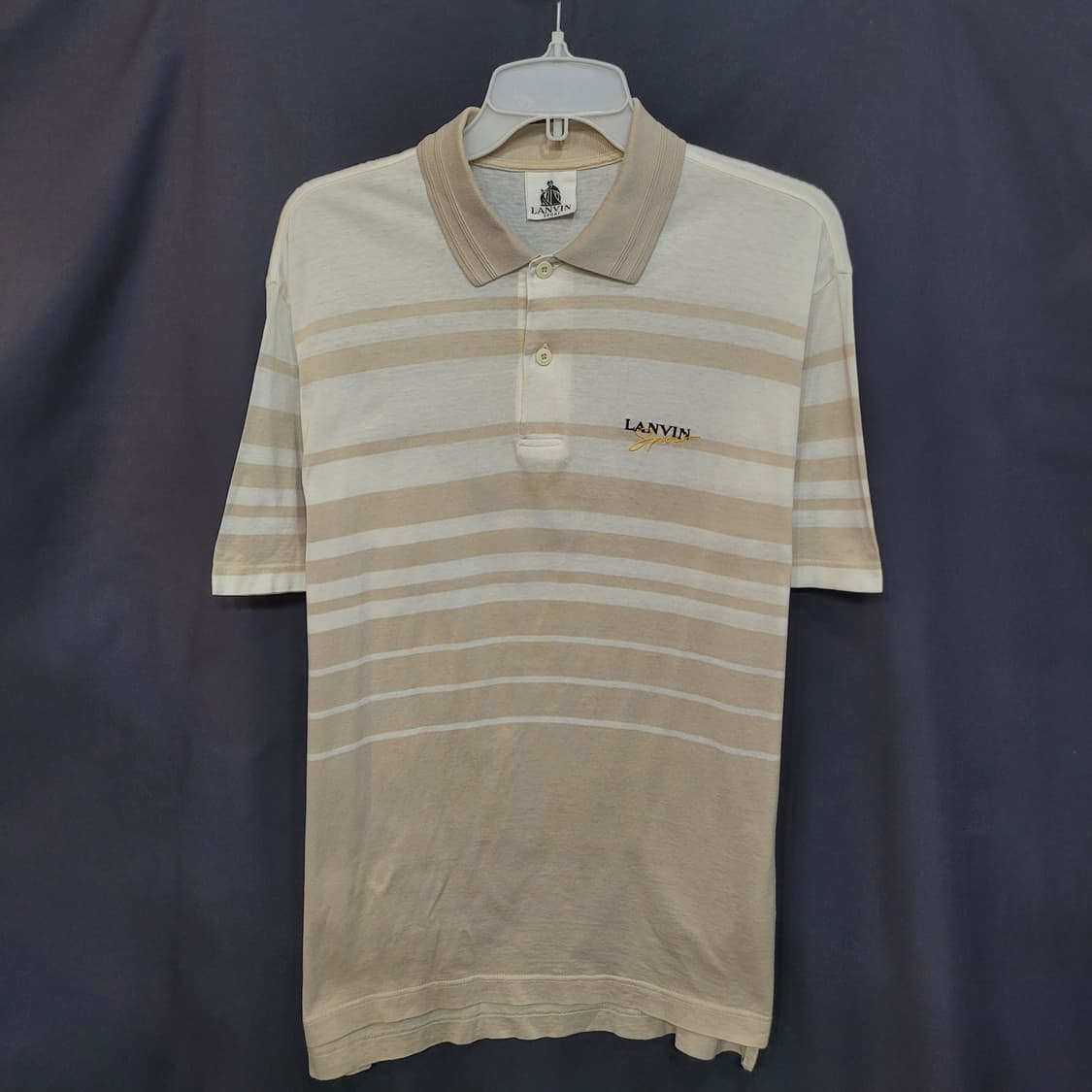 LANVIN 랑방 빈티지 자수로고 셔츠 상품이미지1