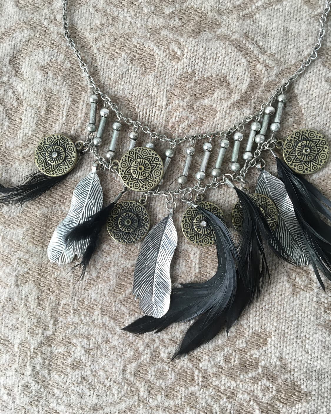 feather layer necklace 상품이미지4