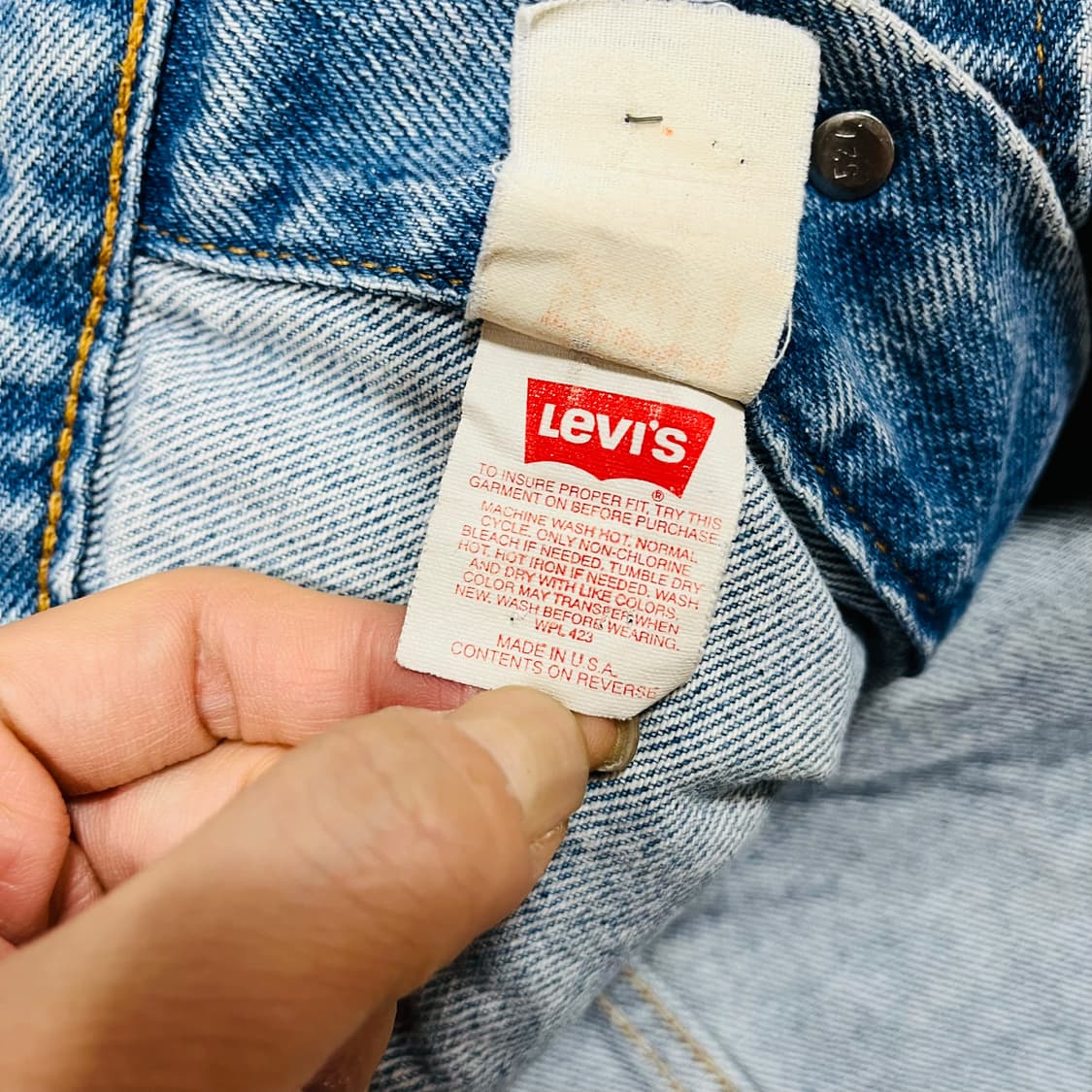 리바이스 90s (527) 핸드 워머 포켓 인디고 데님 트러커 자켓 상품이미지7