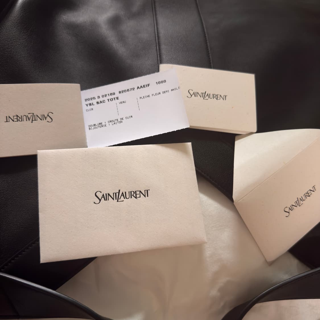 570만원, Saint Laurent 생로랑 가죽 Y 그랜드 토트백 상품이미지7