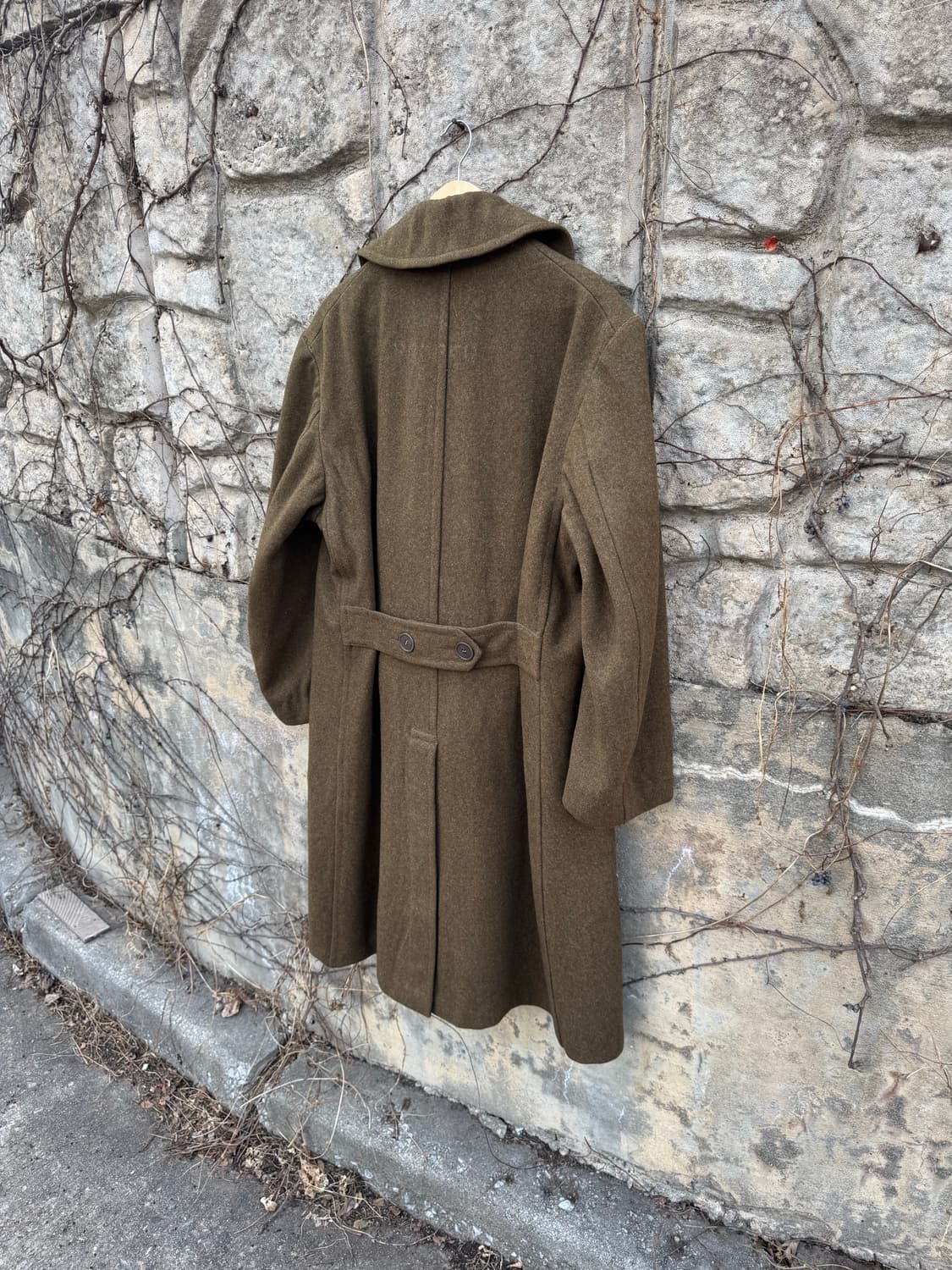 40s 미군 오리지널 ww2 멜튼 울 오버 코트 상품이미지5