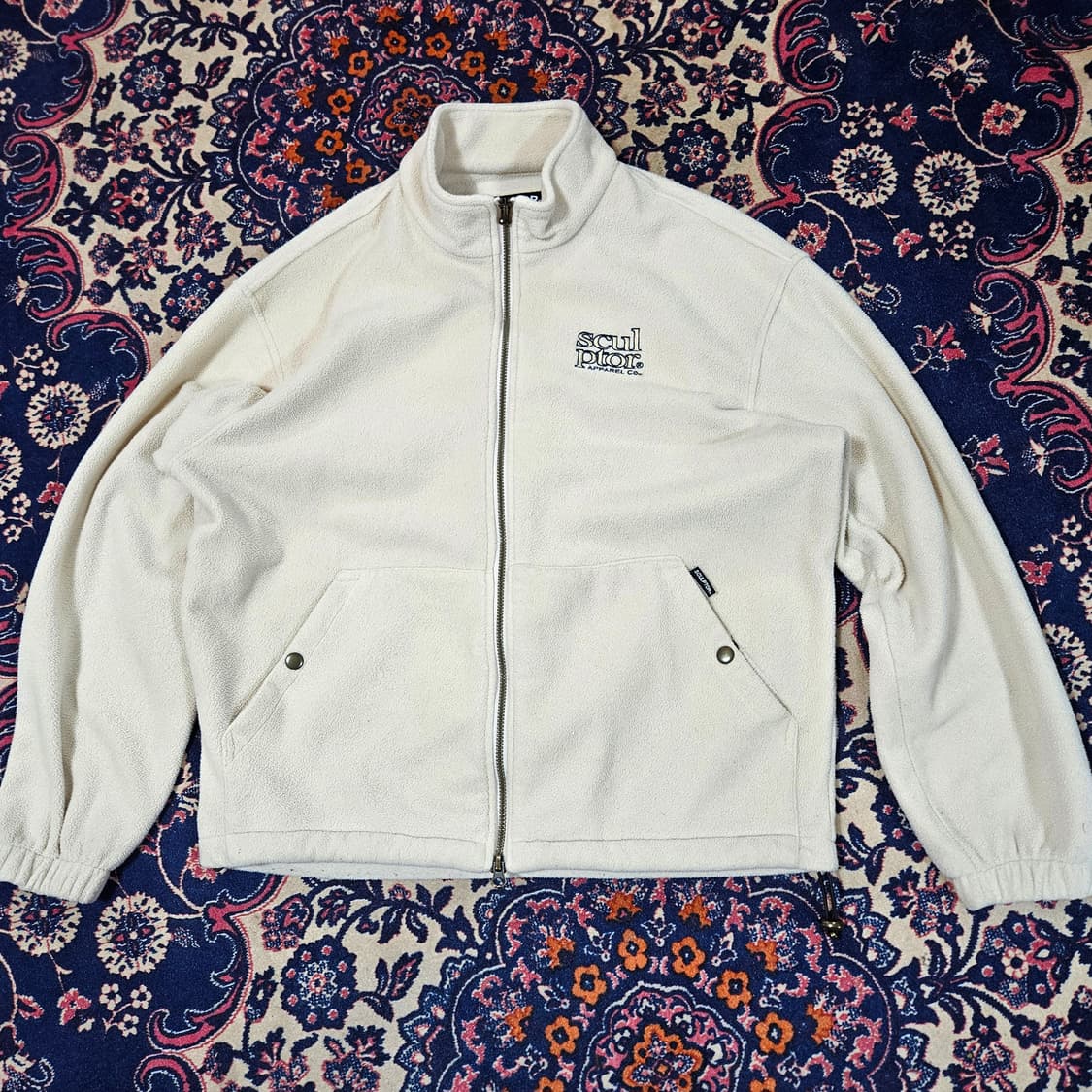 스컬프터 가슴 로고 기모 플리스자켓 M 상품이미지2