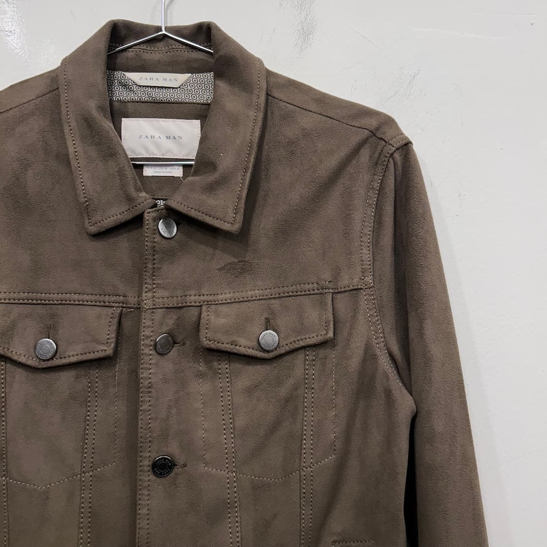 자라 맨즈 클래식 스웨이드 트러커 자켓 상품이미지1