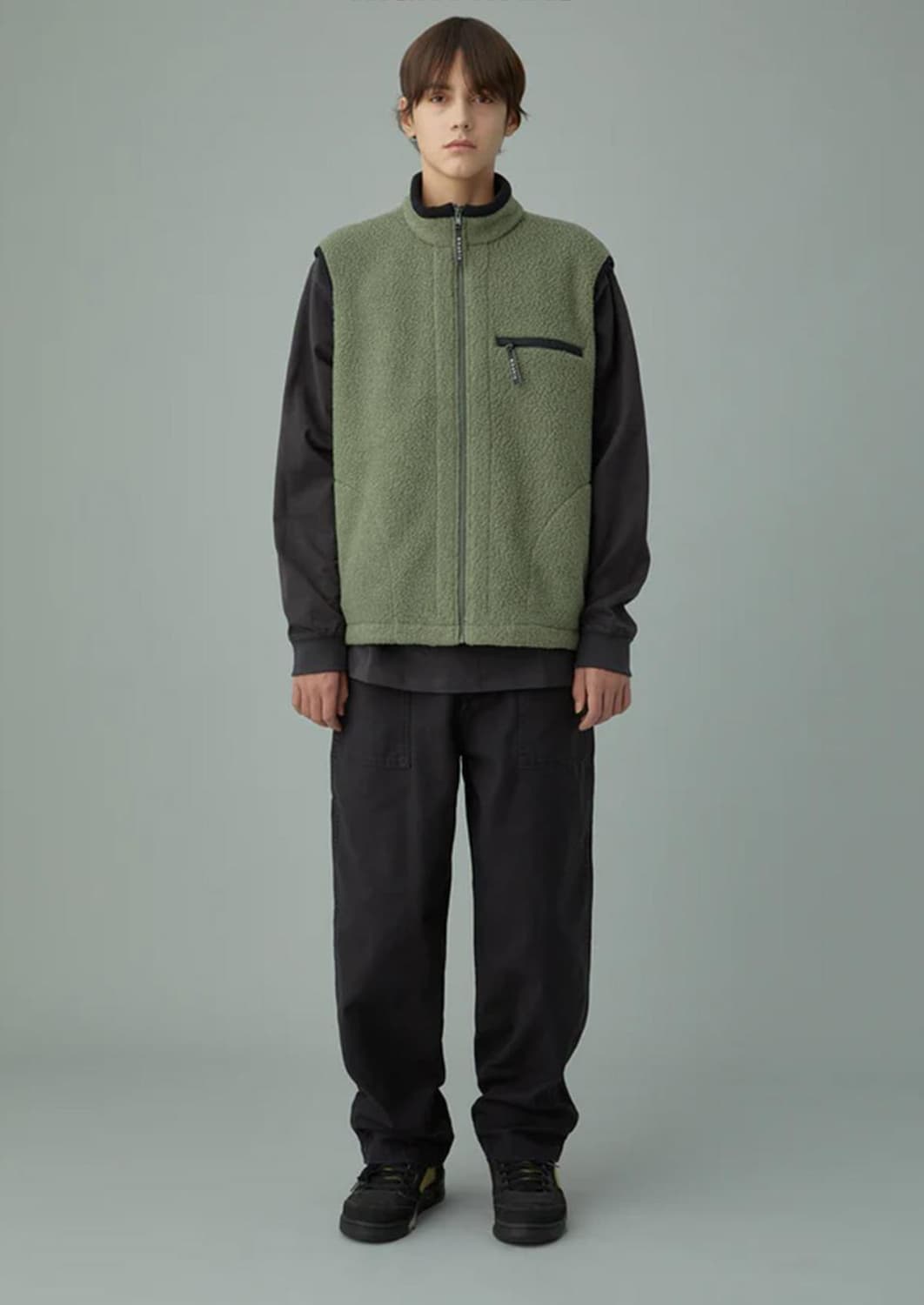 카키스 쉐르파 집업 베스트 상품이미지2