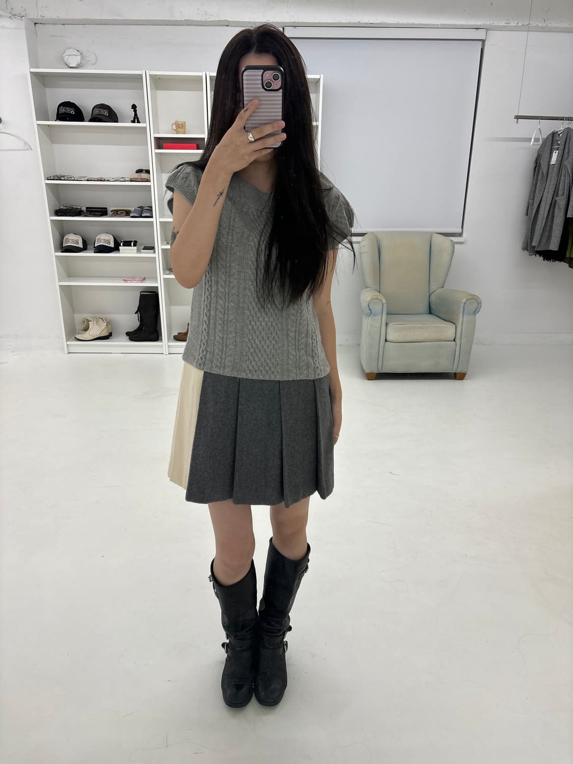 sacai luck wool knit dress 상품이미지10