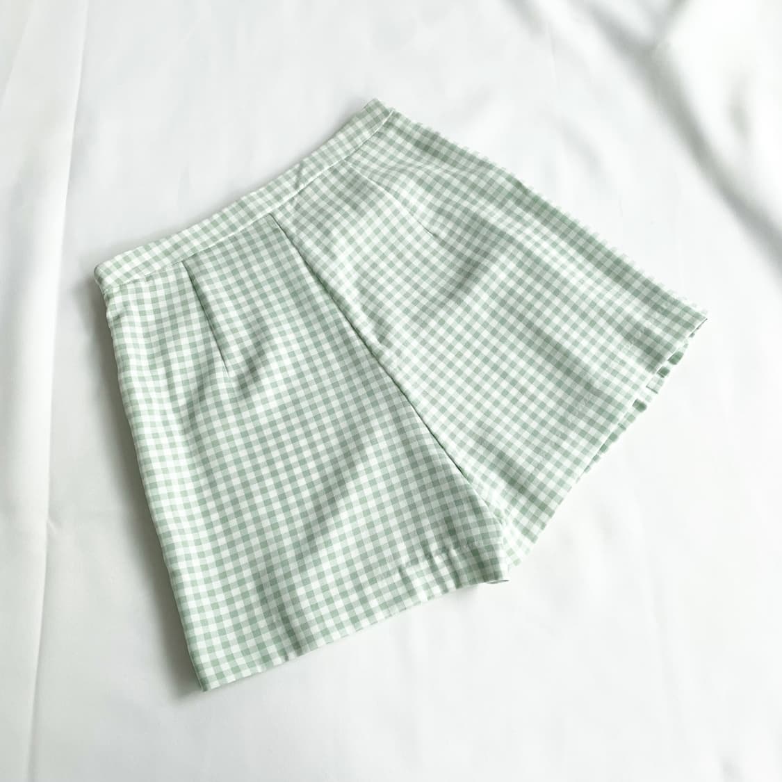 Zara ♥ 민트 체크 치마바지 상품이미지2