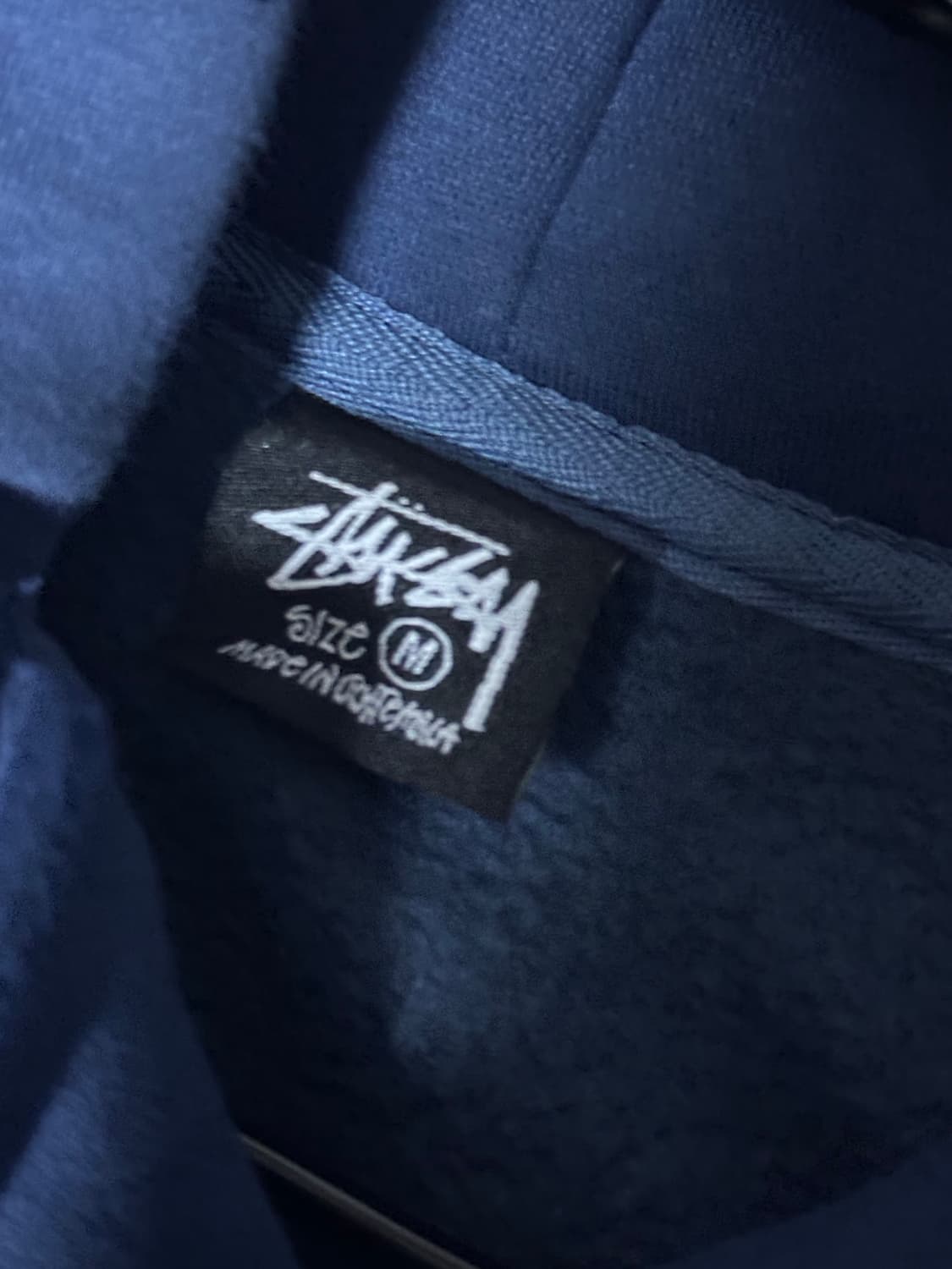 스투시 다이스 기모 후드티 네이비 (m) 상품이미지7